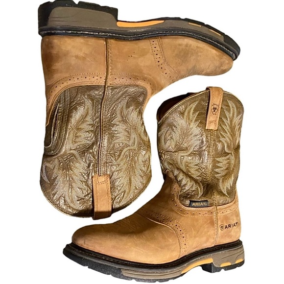 ARIAT Mens WorkHog Pull-on Boots - Picture 1 of 15